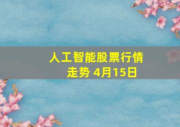 人工智能股票行情走势 4月15日